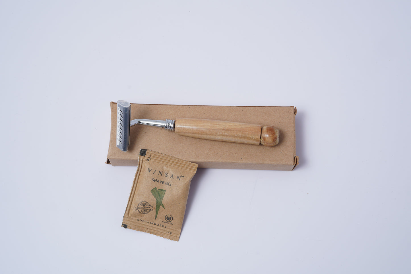 Wooden/Bamboo Razor Kit