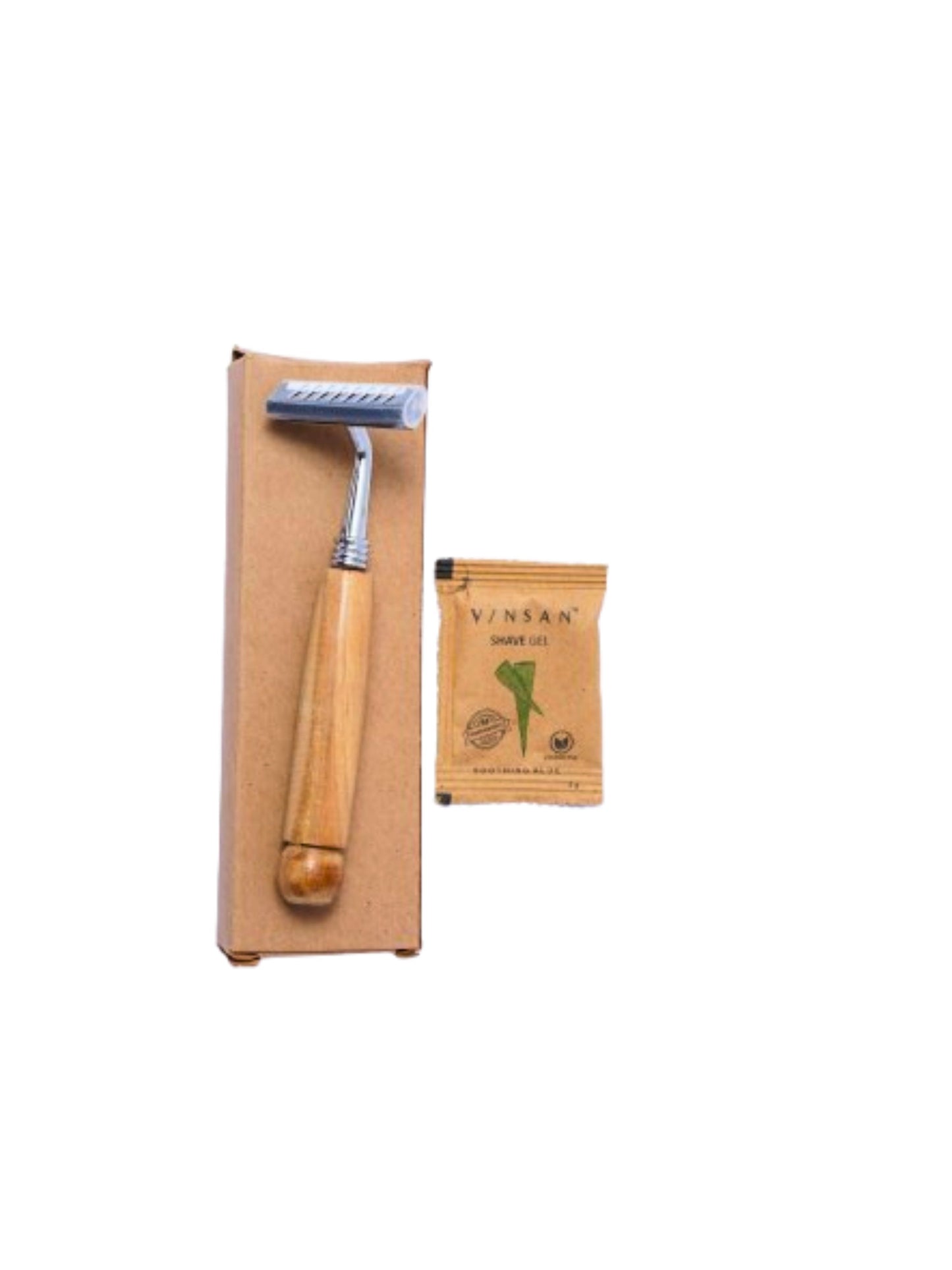 Wooden/Bamboo Razor Kit