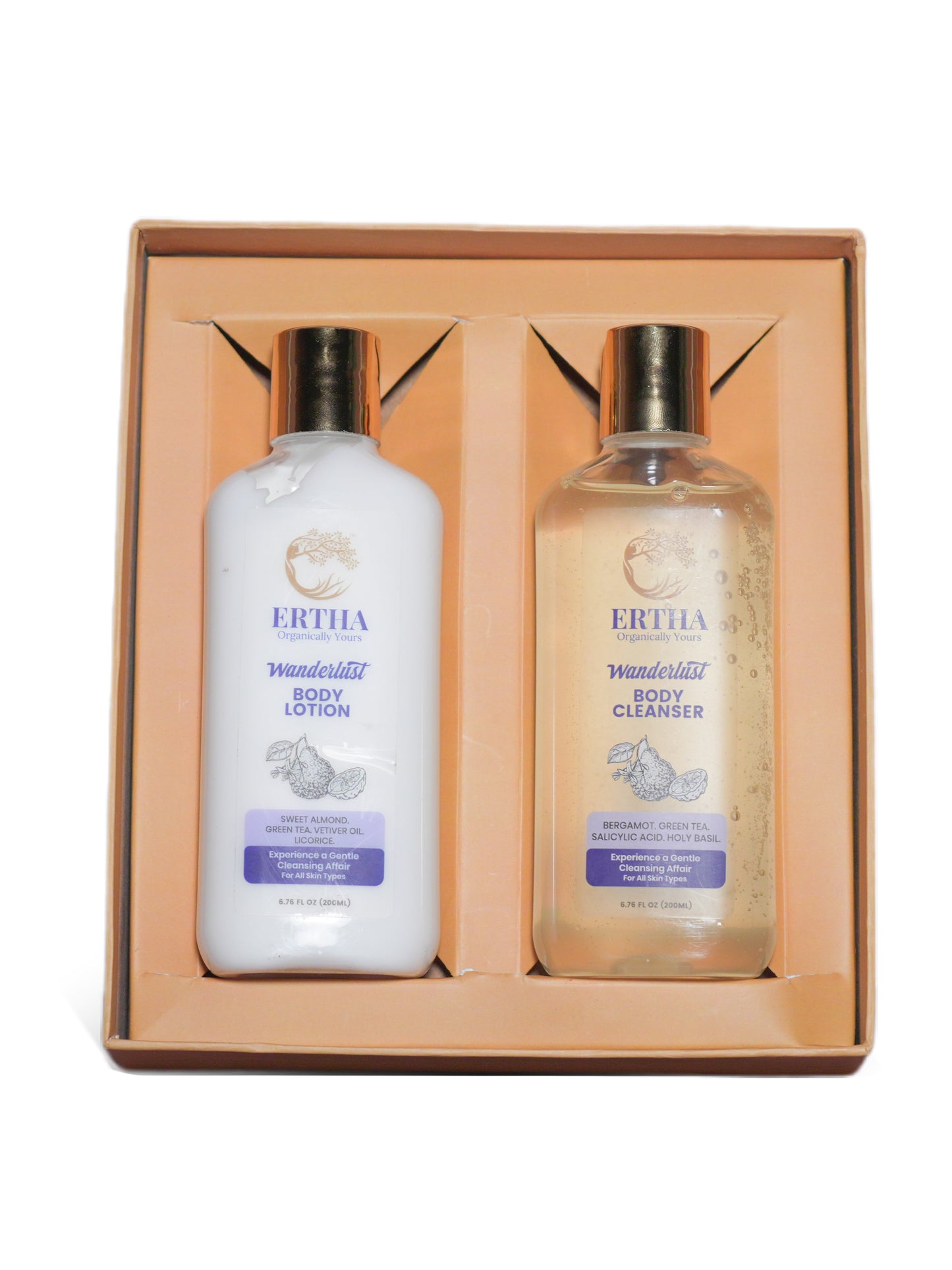 Wanderlust Body Lotion & Body Cleanser Gift Box
