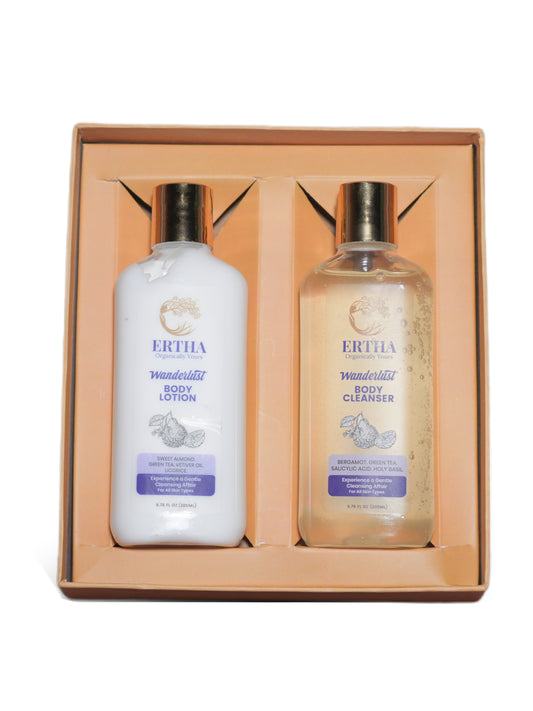 Wanderlust Body Lotion & Body Cleanser Gift Box